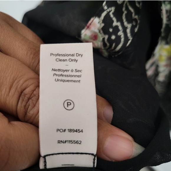 NWT Cinq à Sept Jessica Mixed Floral Button Down Long Sleeve Dress - Picture 4 of 9